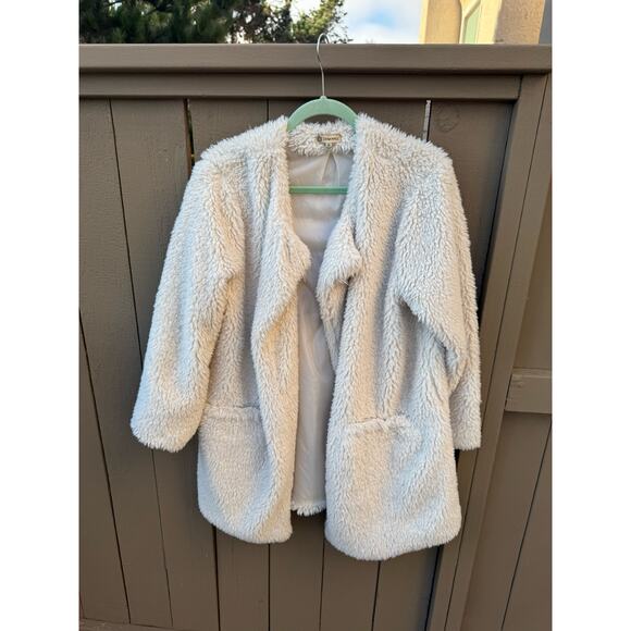 White Furry Democracy Jacket - Picture 1 of 11